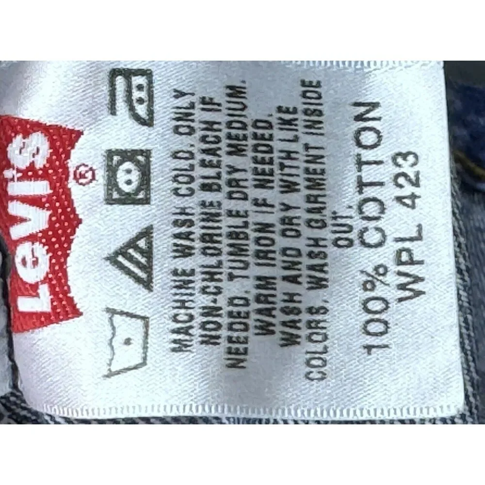 Levis 501 Jeans Men Med Wash Straight‎ Leg Button Fly 36Wx32L.